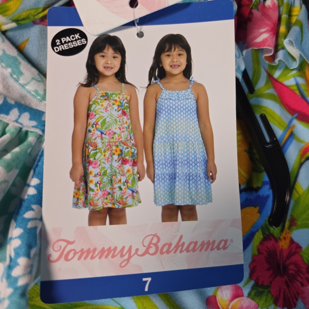 Tommy Bahama Girls Summer Dress 2 Pack Size 7 NWT - Picture 2 of 8